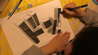 才能が爆発!“トリックアート”をサクサク作る6歳息子に「人生何周目…?」