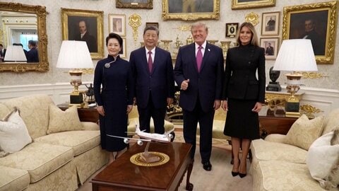 【中継】トランプ大統領が中国・習主席に異例の厚遇　「第2次大戦時の同盟国」と表現　台湾巡る対立などは残ったまま