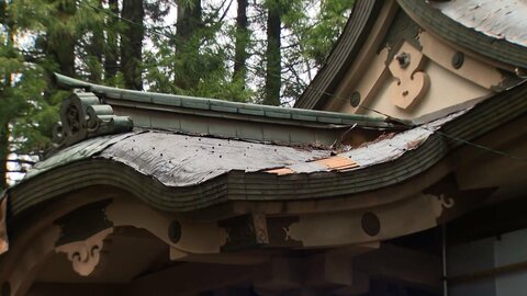 神社など4カ所で屋根に使われていた銅板など約2000枚盗まれる…転売目的の窃盗事件か　富山・氷見市