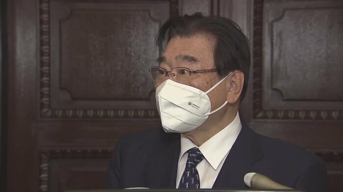 後藤厚労大臣は、「現時点では検査が必要」との見方を示した(午前9時半ごろ 国会内)