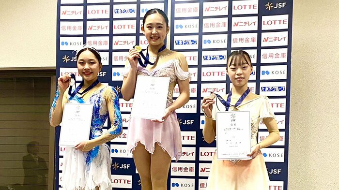 シニア女子表彰台(東日本選手権)