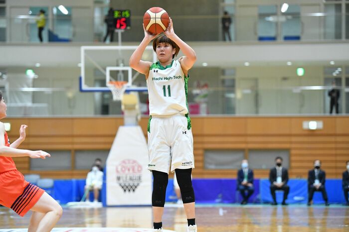 チームの大黒柱、谷村里佳選手(10月31日、アランマーレ戦より)