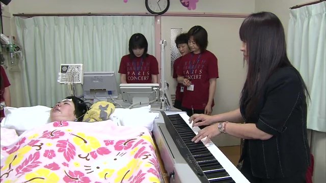 当時の様子 全く動かなかった脳波が反応することも