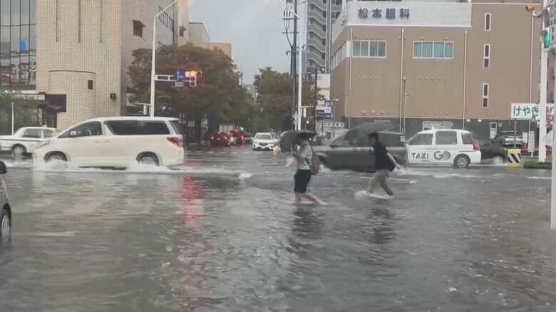 急な雷雨で浸水・突風被害　木が倒れ建物の屋根が飛ばされる…11日にかけて土砂災害や低地の浸水などに注意・警戒　新潟県｜FNNプライムオンライン