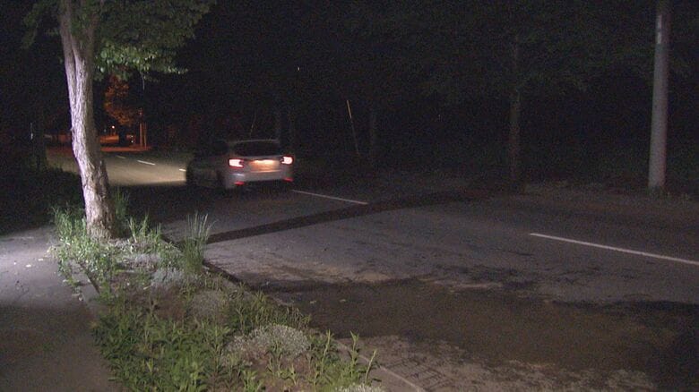 【緩やかな右カーブでなぜ？】乗用車が歩道の立ち木に衝突…運転手の高齢男性死亡―「フロントが破損し1車線をふさいでいる」と通報＜北海道札幌市のさとらんど通＞｜FNNプライムオンライン
