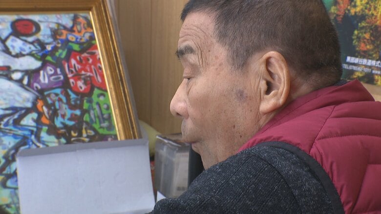 医師に「感覚すら戻らない」と言われた88歳がきょうも立山を描く 「富山のピカソ」の止まらない創作活動|FNNプライムオンライン