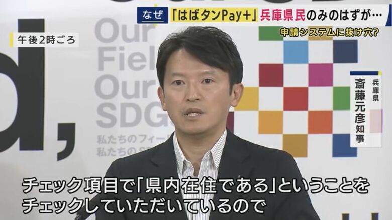 斎藤知事「これまでの対応で問題ない」“はばタンPay＋”県民以外でも申し込めた...元テレ朝アナ西脇弁護士「適正・適切・適法になっていたか検証を」｜FNNプライムオンライン