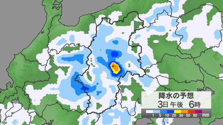 大気の状態が不安定　きのう1日は長野県中部や南部で「ゲリラ雷雨」　土砂流入、強風で小屋が飛ばされる被害も　2日も夜遅くにかけて土砂災害などに十分注意｜FNNプライムオンライン
