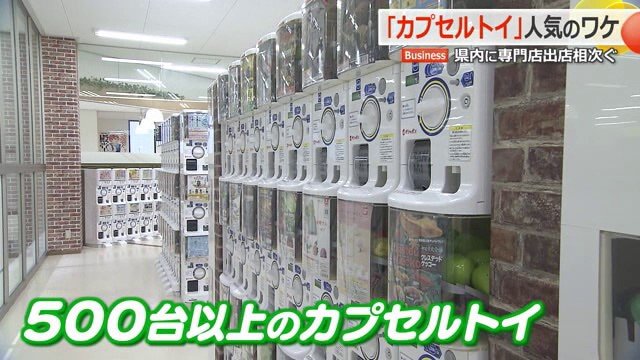 フロアにずらりと並ぶ“ガチャガチャ”