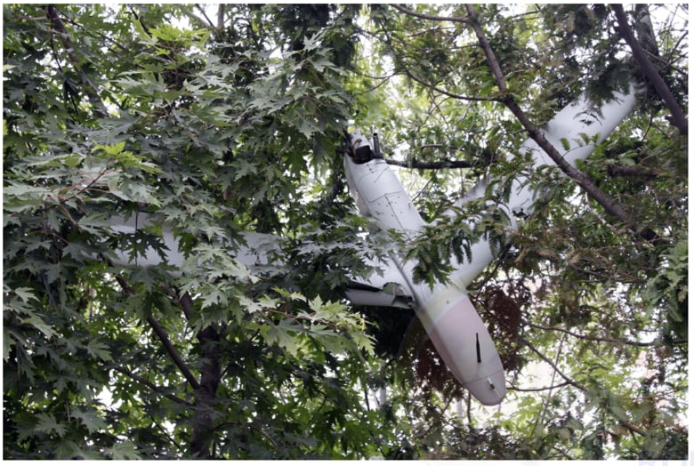 平壌に飛来したドローンの残骸とされる写真　朝鮮中央通信2024年10月19日公開