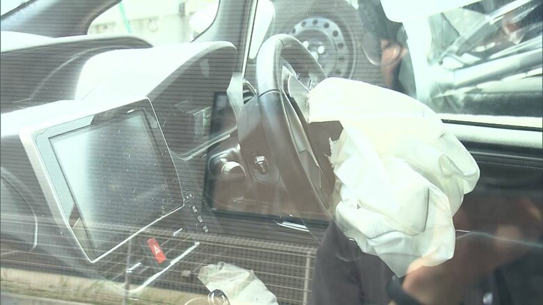 逮捕された男の乗用車