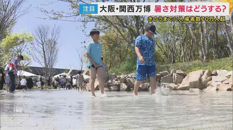 水遊びする子ども