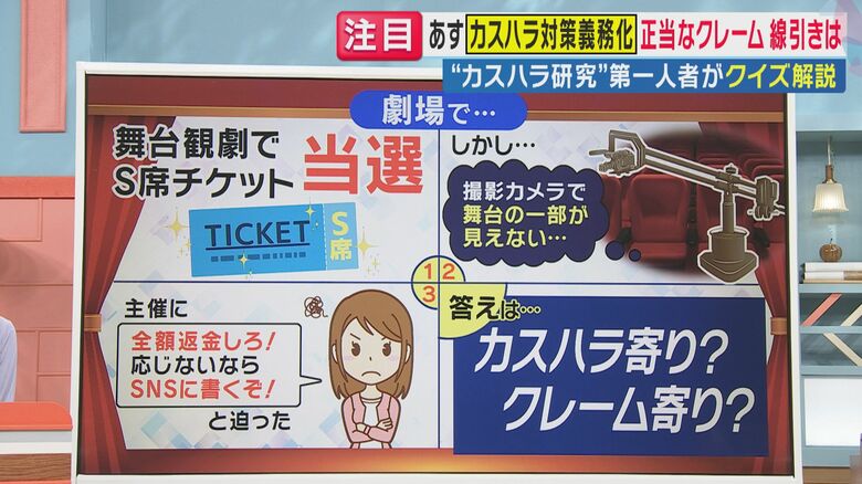 ケース1「SNSに書くぞ」の脅し文句（関西テレビ「旬感LIVE とれたてっ！」より）