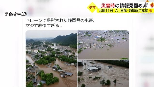 SNSに投稿された映像（ツイッターより）