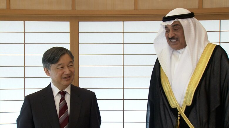 5月29日　クウェートのサバハ皇太子と面会された陛下