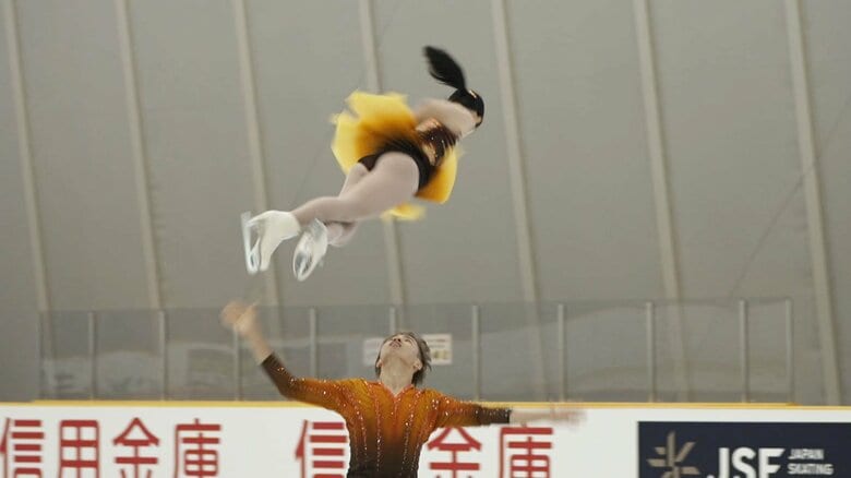 冒頭のトリプルツイストは軽々と成功（東日本選手権）