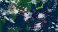 【台風情報】日本周辺に4つの台風　台風18号は26日に沖縄直撃へ　一部の住宅が倒壊するほどの猛烈な風のおそれ