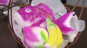 桃の節句を彩る砂糖菓子「金花糖」づくり最盛期