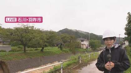 【現場報告】川の中になぎ倒された電柱　地下道では排水作業も　大雨で複数の川が氾濫　石川・羽咋市