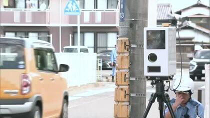 道幅の狭い「生活道路」法定速度が時速３０キロに引き下げ　岡山市南区の通学路で取り締まり実施【岡山】