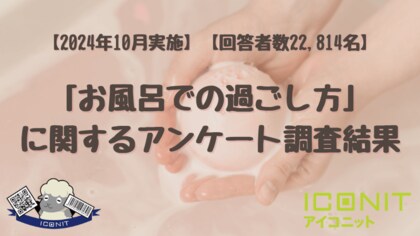 【2024年10月実施】【回答者数22,814名】「お風呂での過ごし方」に関するアンケート調査結果