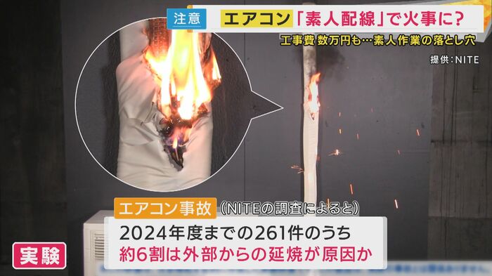 強引な作業が火事を招く可能性も