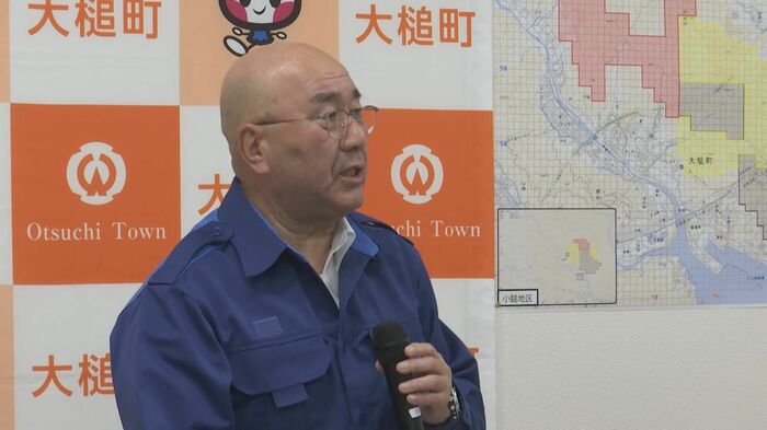 大槌町・平野公三町長（26日朝の会見）