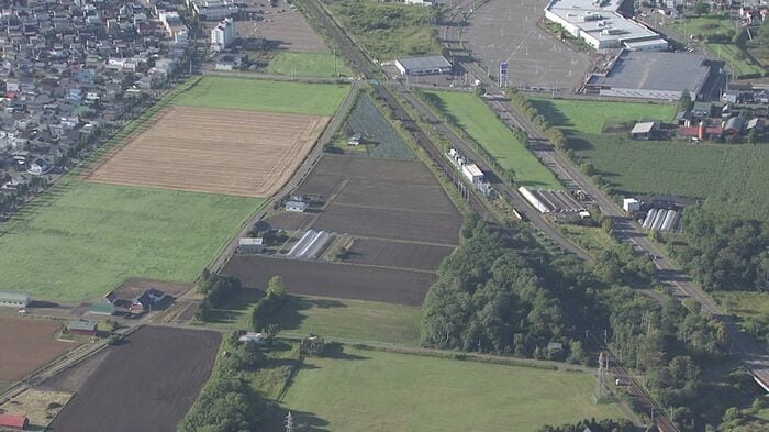 移転先に選ばれた北海道恵庭市の土地