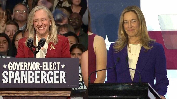 次期バージニア州知事（左）・次期ニュージャージー州知事（右）