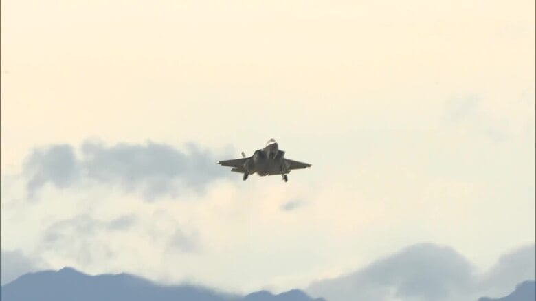 F-35Bデモ飛行　騒音が最も大きいとされる短距離離陸などを実施｜FNNプライムオンライン