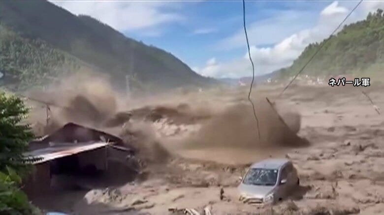 ネパール大規模土石流で162人死亡、480人超行方不明 日本人5人とも連絡取れず 中国側でも被害拡大|FNNプライムオンライン