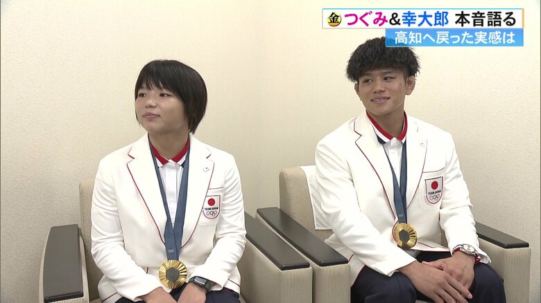 「金メダルは必然的」「実はいじられキャラ」パリ五輪レスリング金メダルの桜井つぐみ選手と清岡幸大郎選手が本音語る｜FNNプライムオンライン