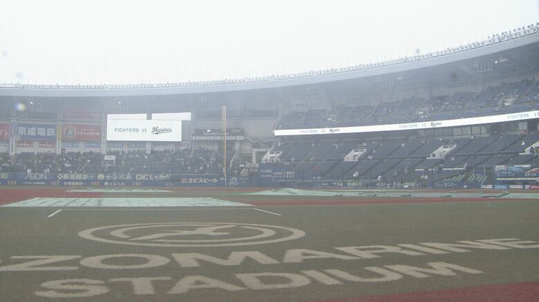 【ファイターズ】2連勝中と勢いに乗る新庄ファイターズでも雨ニハカテズ 先発予定の達孝太は“雨男宣言”が現実に！降雨のためマリーンズ戦は中止…ZOZOマリンスタジアム｜FNNプライムオンライン