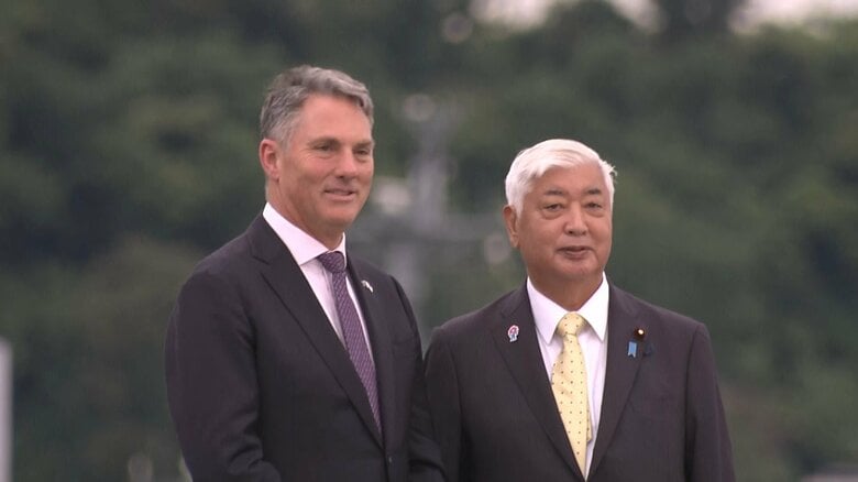 中谷防衛相と豪・マールズ国防相がもがみ型護衛艦に乗艦　「オーストラリアとの防衛協力を更なる高みへ」｜FNNプライムオンライン