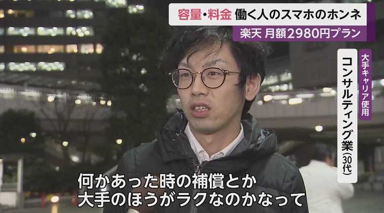 大手キャリア使用・コンサルティング業(30代)