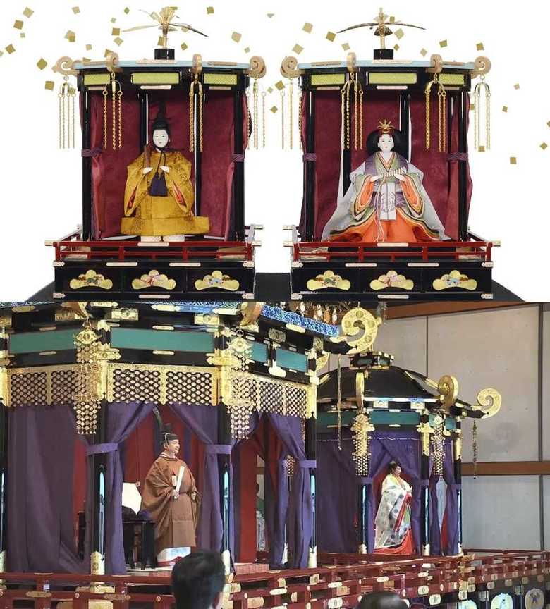 上:人形 下:実際の儀式の画像
