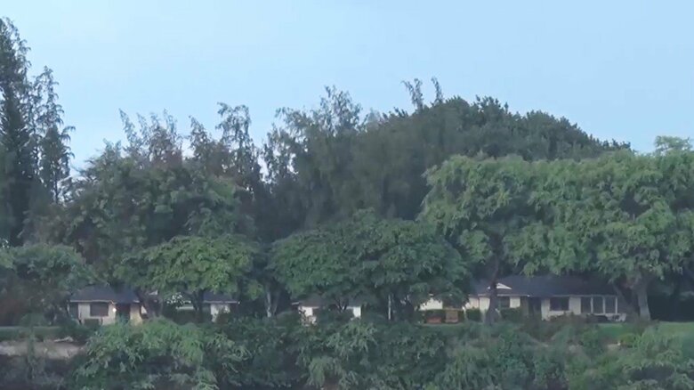 米軍関係者の家族が暮らす官舎があるフォード島