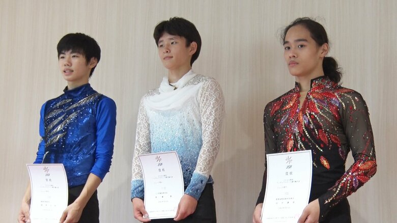 東京選手権ジュニア男子表彰台