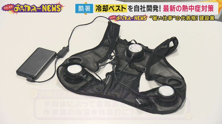 大和ハウスオリジナルの冷却ベスト