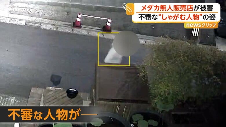 住宅街に現れた不審な人物の姿