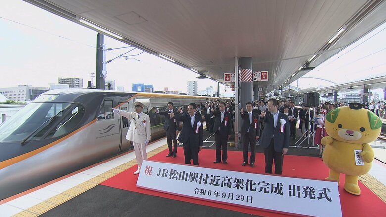 ２０２４年９月に開業した新しいＪＲ松山駅