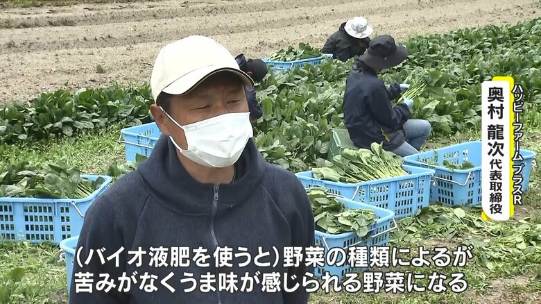 6年前からバイオ液肥を使っている奥村龍次さん