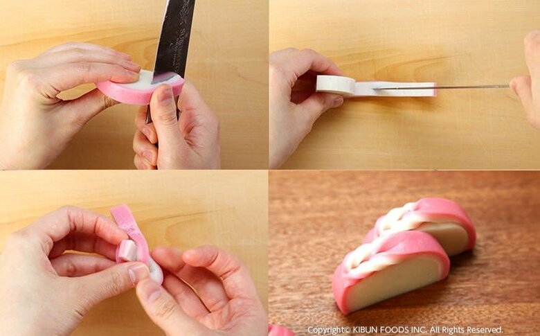 「うさぎ」の飾り切り（提供：紀文食品）