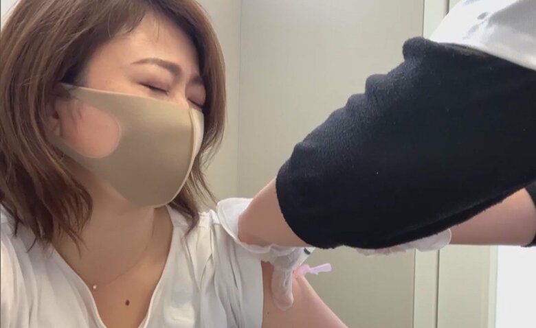 ワクチン接種は１秒ほどで終了（日曜報道THE PRIMEより）