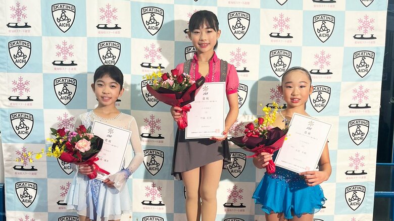 ノービスB女子表彰台（中部選手権）