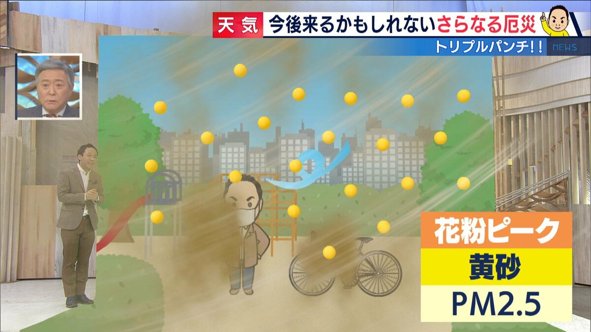 花粉 黄砂 Pm2 5 のトリプルパンチ 厄介な 春の風物詩 も例年より早く発生