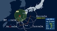 「ループ台風」と秋雨前線で災害級大雨の恐れ　24号は沖縄付近に停滞し影響長期化　厳重警戒を