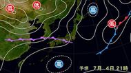 梅雨前線が再び北上　愛媛も大気の状態不安定に　大雨で地盤緩んだ場所は土砂災害に十分注意【愛媛】