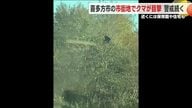 近くには保育園も　市街地にクマ出没警戒続く　福島・喜多方市　