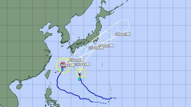 【台風情報】ダブル台風の今後の進路予想は　台風8号は27日に東日本太平洋側にかなり接近…